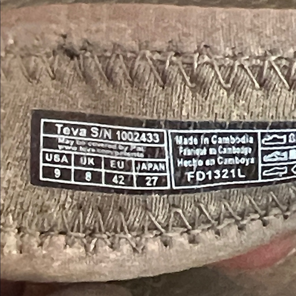 Teva Sandals US 9‎ EU 42 Gray - Picture 2 of 12